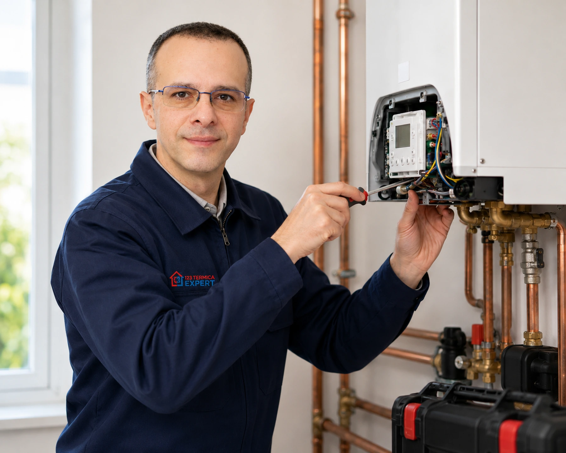 Tehnician 123 Termica Expert la lucru