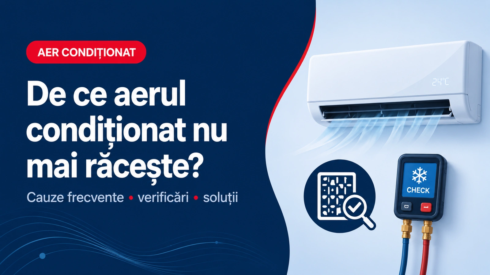 Aerul condiționat nu mai răcește: cauze și verificări