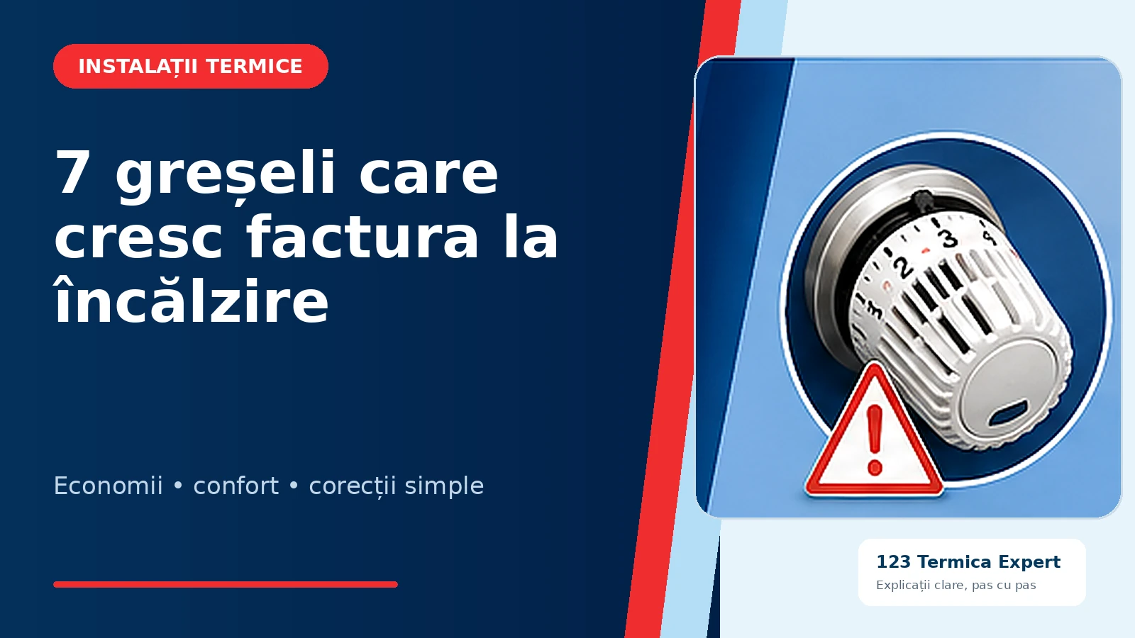 7 greșeli care cresc factura la încălzire