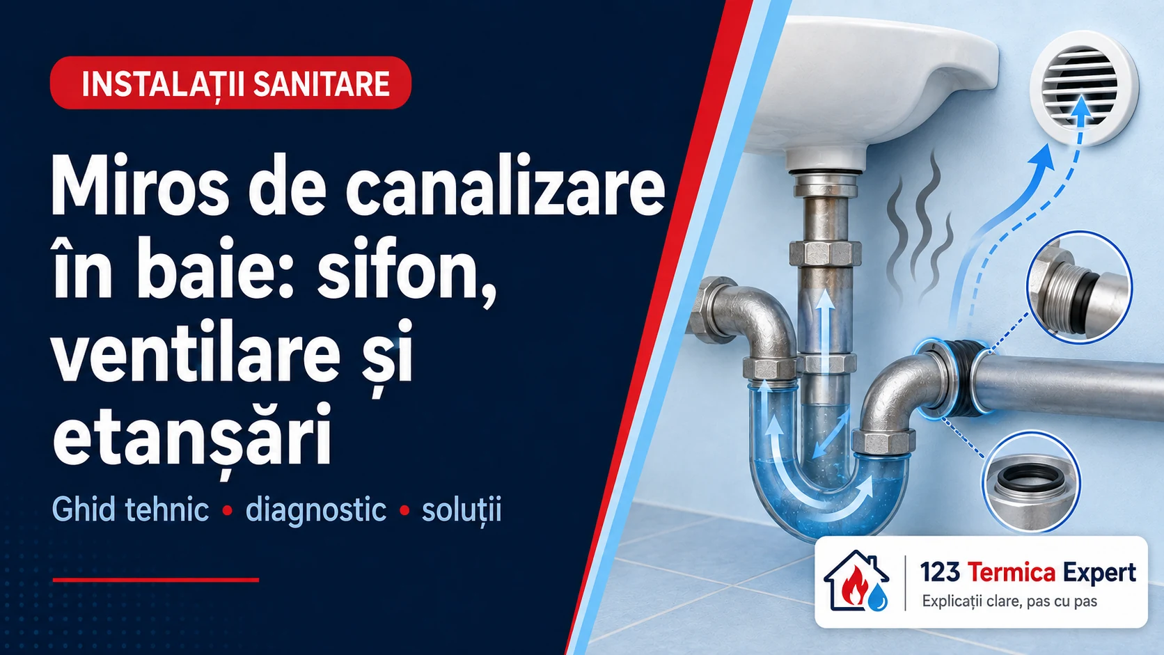 Miros de canalizare în baie: sifon, ventilare și etanșări